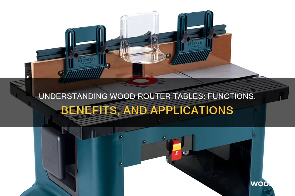 what does a wood router table do