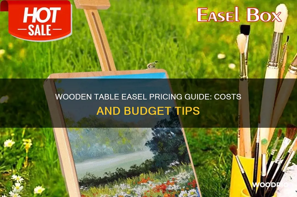 what does a wooden table easel cost