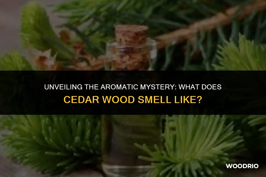 what does cedar wood smell like
