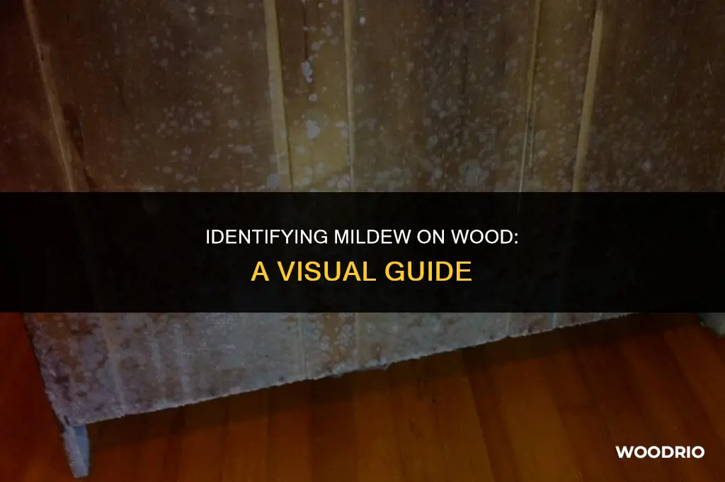 what does mildew look like on wood