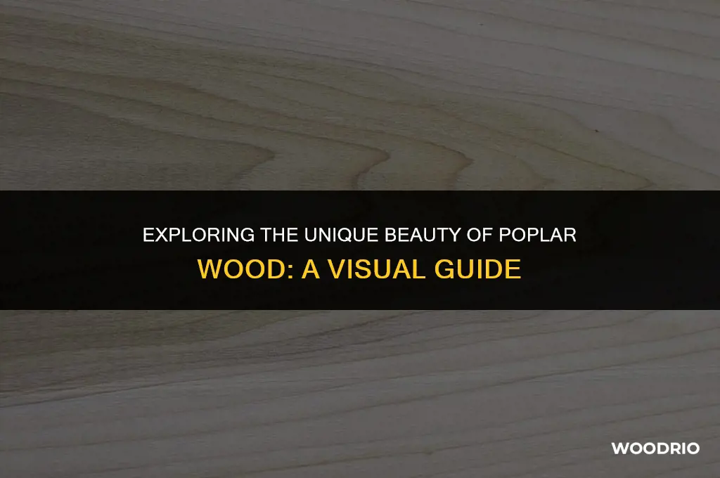 what does poplar wood look like