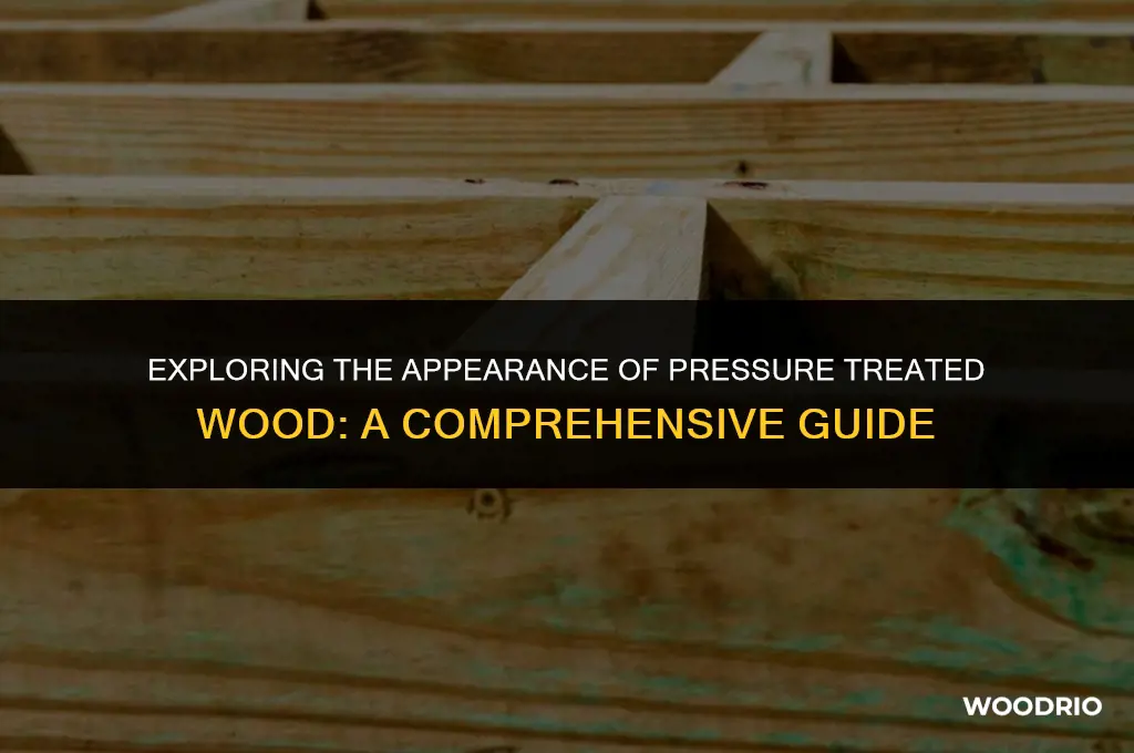what does pressure treated wood look like