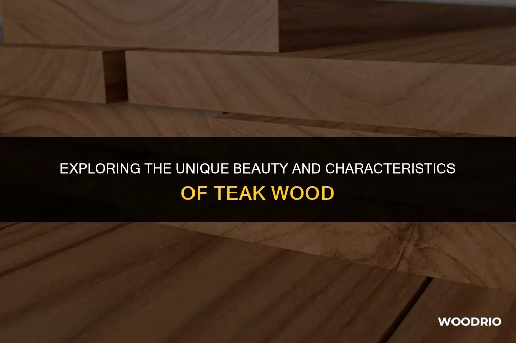 what does teak wood look like
