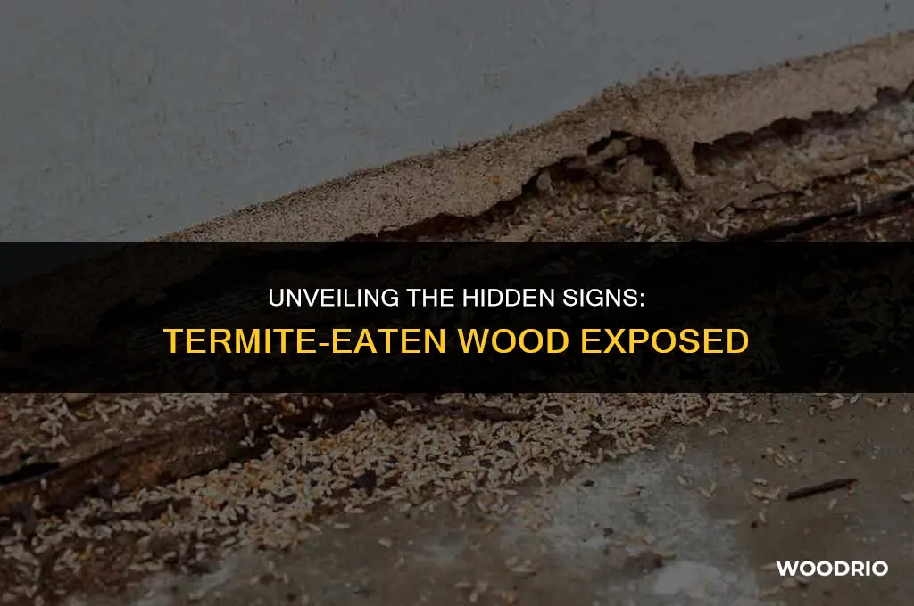 what does termite eaten wood look like