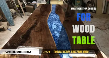 Enhance Durability and Shine: The Role of Top Coat on Wood Tables