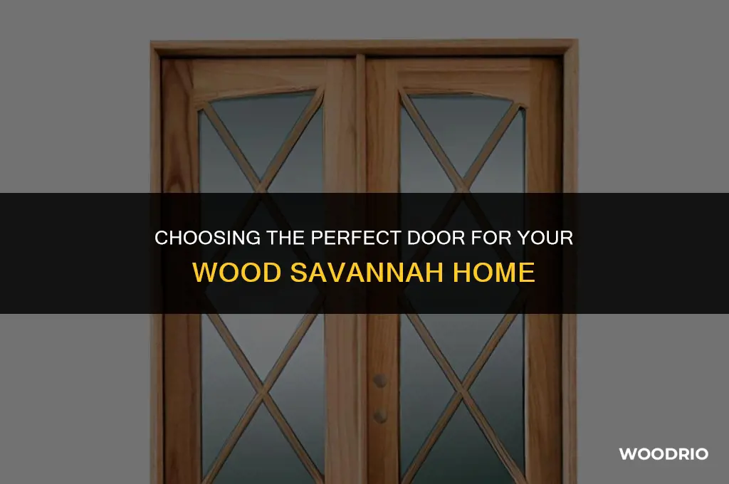what door goes best with wood savannah house