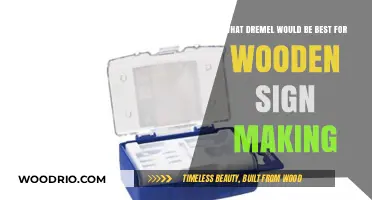 Crafting Wooden Signs: Selecting the Ideal Dremel for Your Project