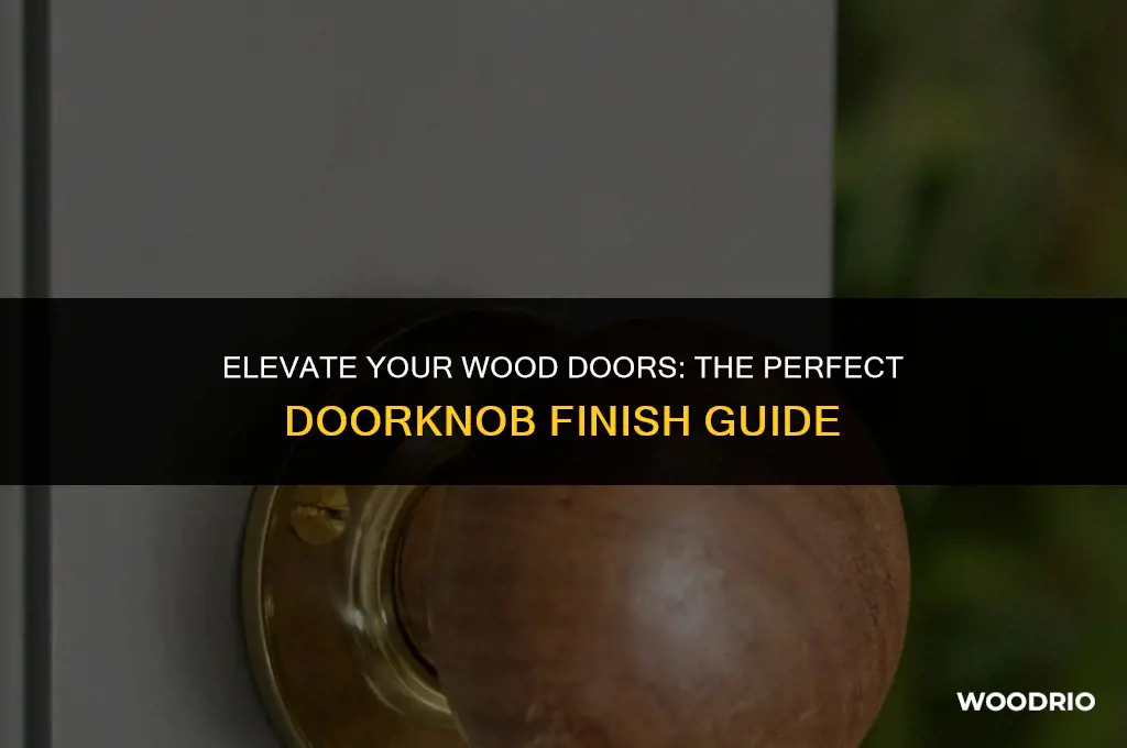 what finish for doorknobs looks best on wood doors