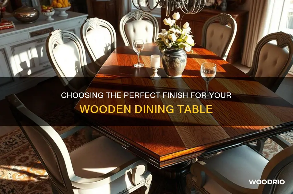what finish to put on wooden dining table