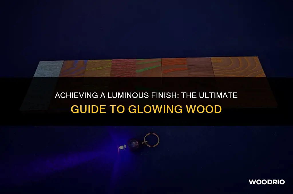 what finish will give wood a glow