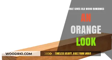 Why Old Wood Buildings Develop an Orange Hue Over Time