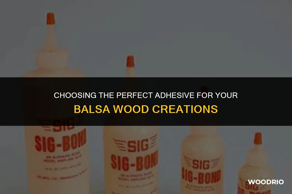 what glue is best for balsa wood models