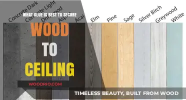 Securing Wood to Ceiling: A Guide to Choosing the Best Glue