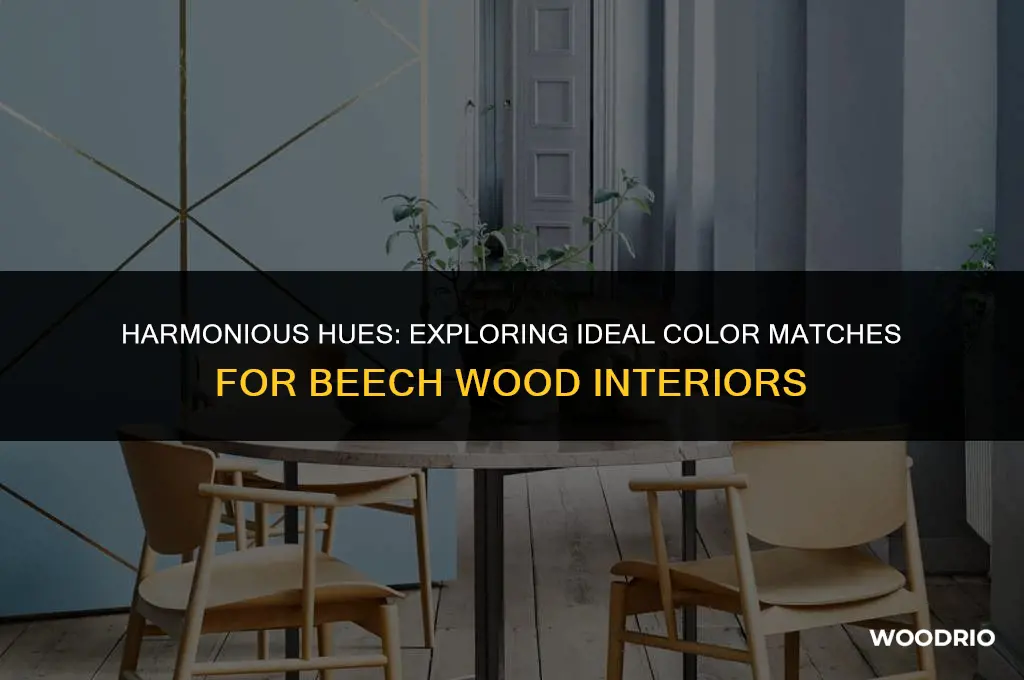 what goes best with beech colored wood