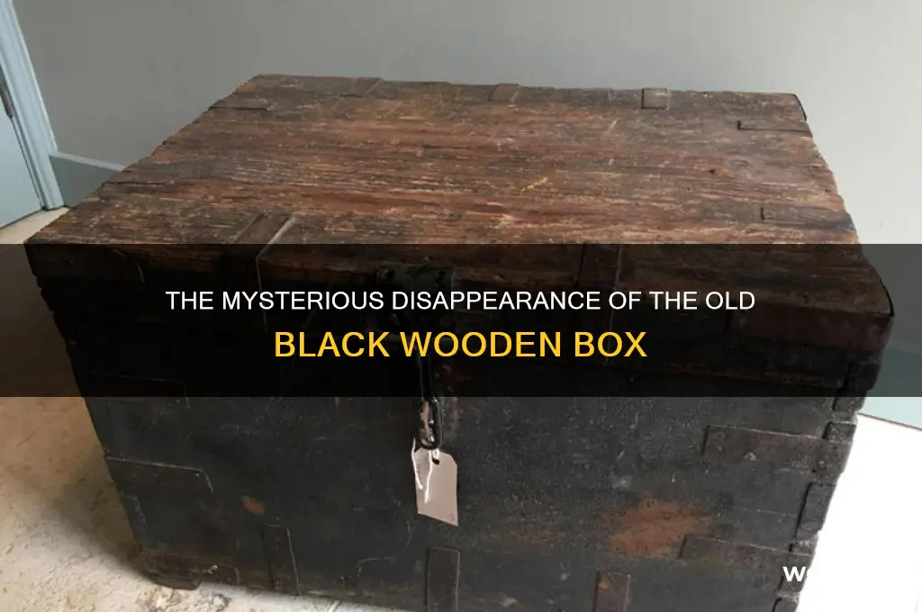 what happened to old black wooden box