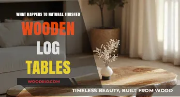 Natural Finish Wooden Log Tables: Aging, Maintenance, and Longevity Explained