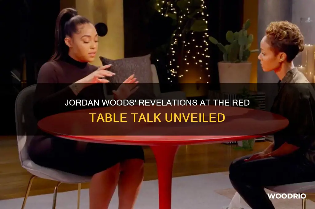 what has jordan woods said at the red table
