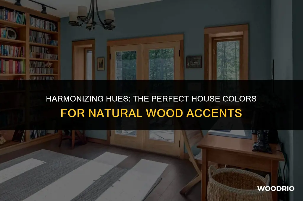what house color goes best with natural wood accents
