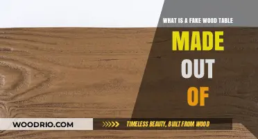 Unveiling the Materials Behind Fake Wood Tables: A Comprehensive Guide