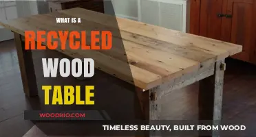 Sustainable Style: Discover the Beauty of Recycled Wood Tables