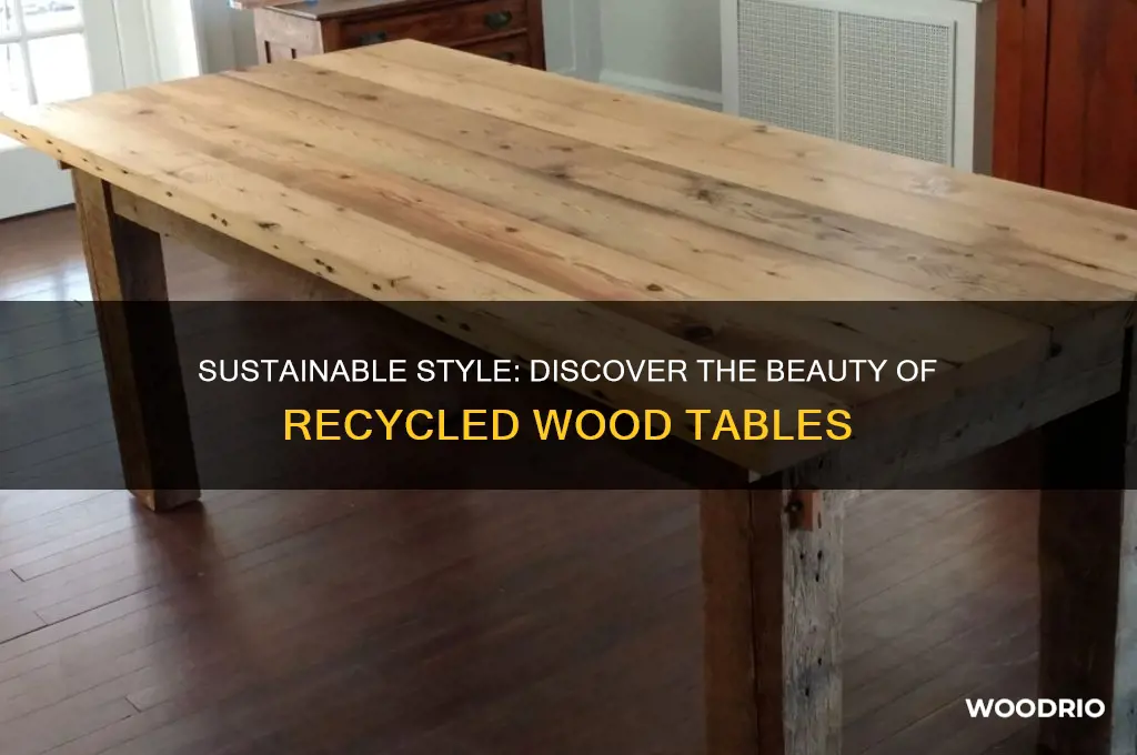 what is a recycled wood table