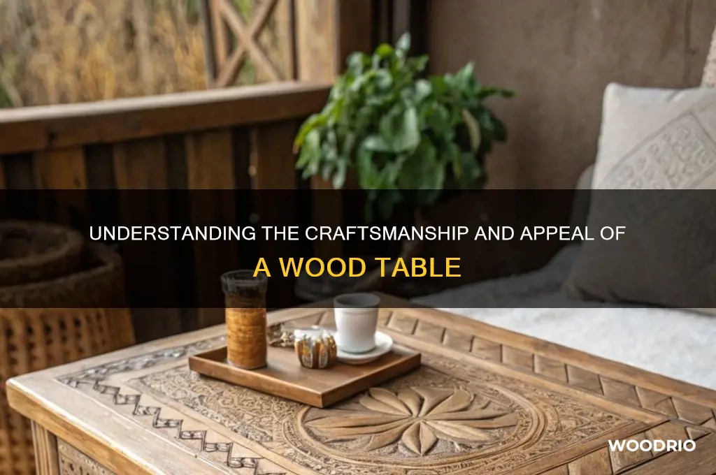 what is a wood table