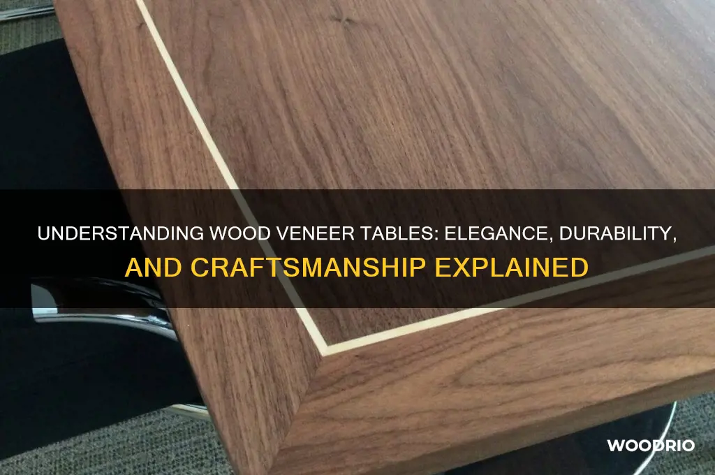 what is a wood veneer table