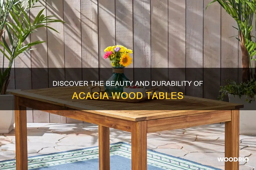 what is accacia wood table