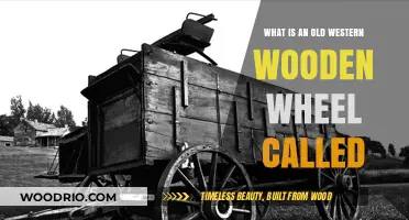 Unveiling the Classic Old Western Wooden Wagon Wheel's Historic Name