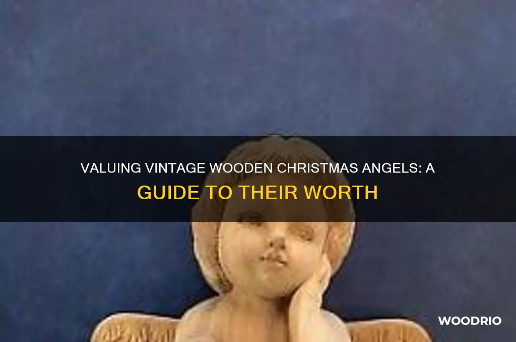 what is an old wooden xmas angel worth