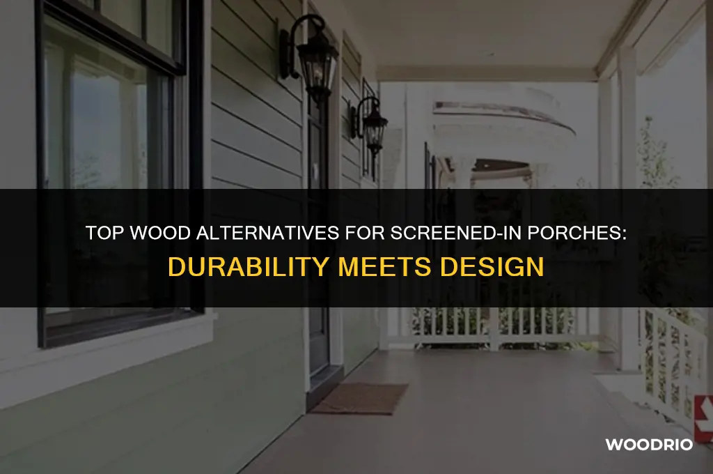 what is best alternative to wood for screened in porch