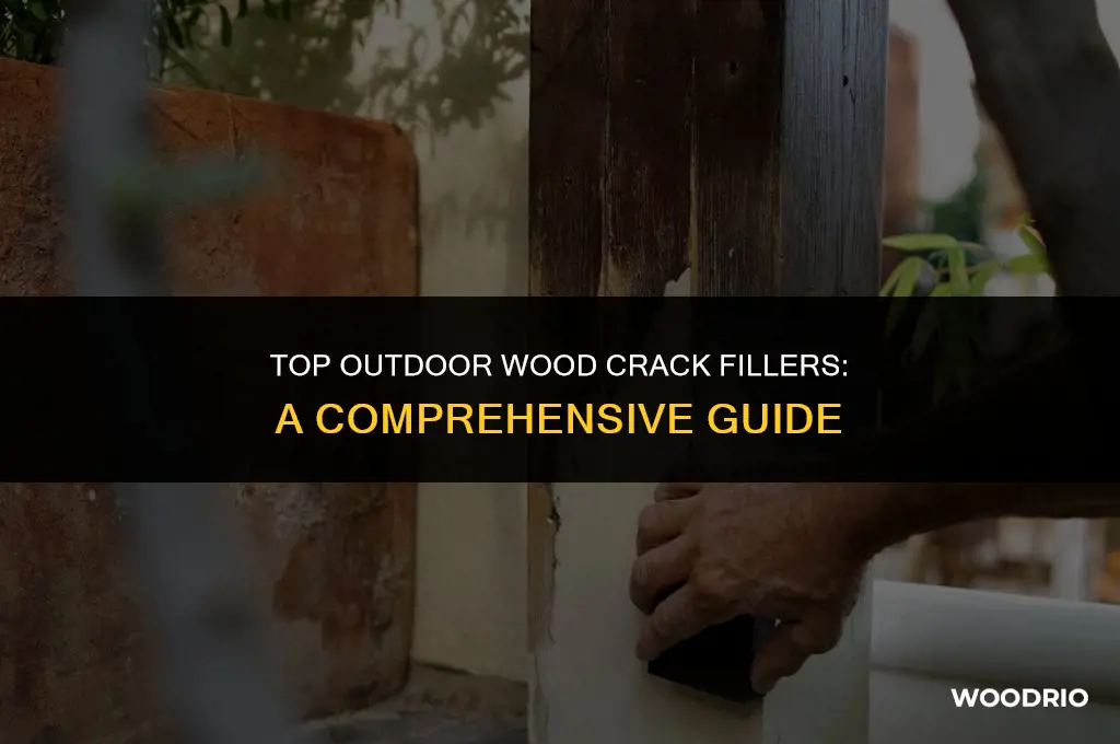 what is best crack filler for outdoor wood