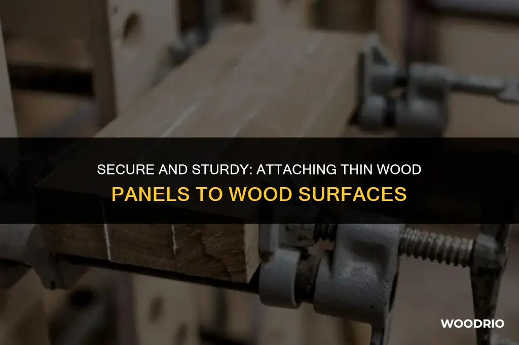 what is best for attaching thin wood panels to wood