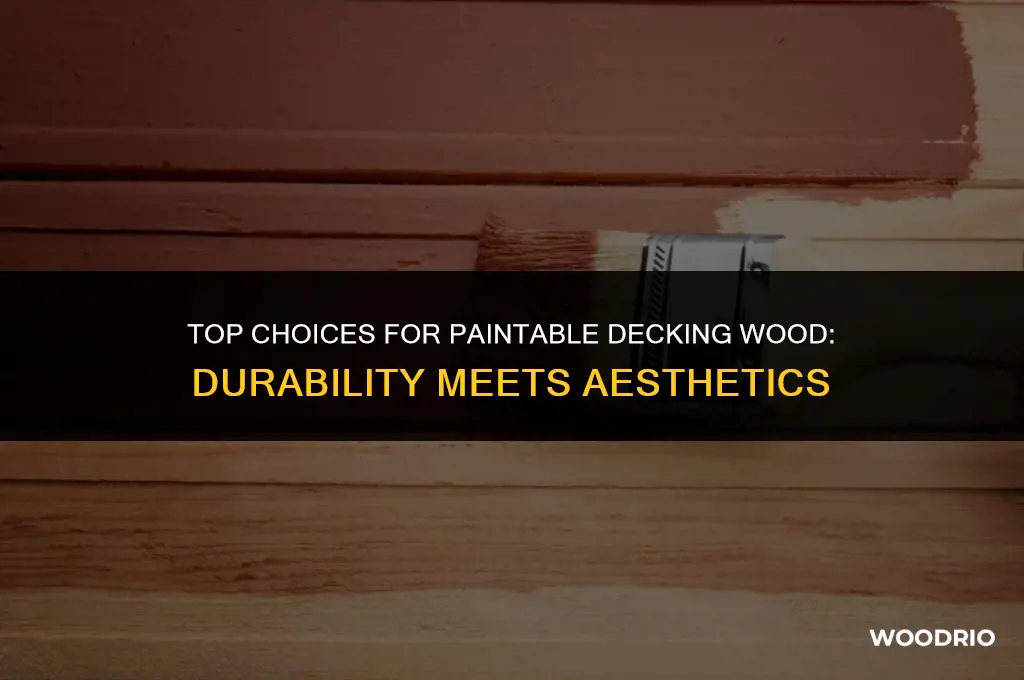 what is best paintable wood for decks