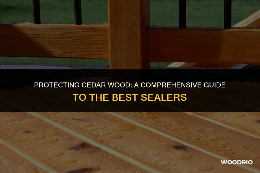 what is best sealer for cedar wood