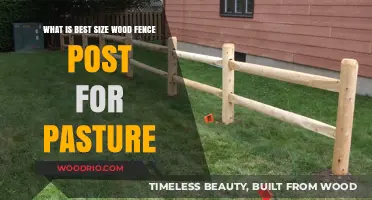 Optimal Wood Fence Post Size for Secure and Durable Pasture Enclosures