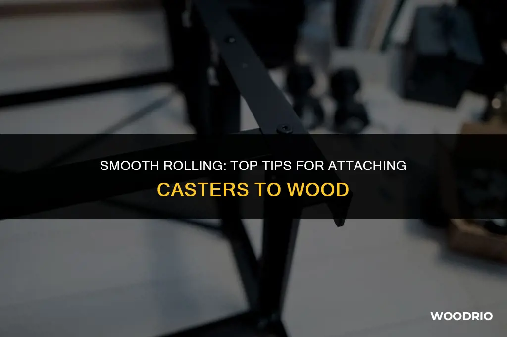 what is best to attach casters to wood