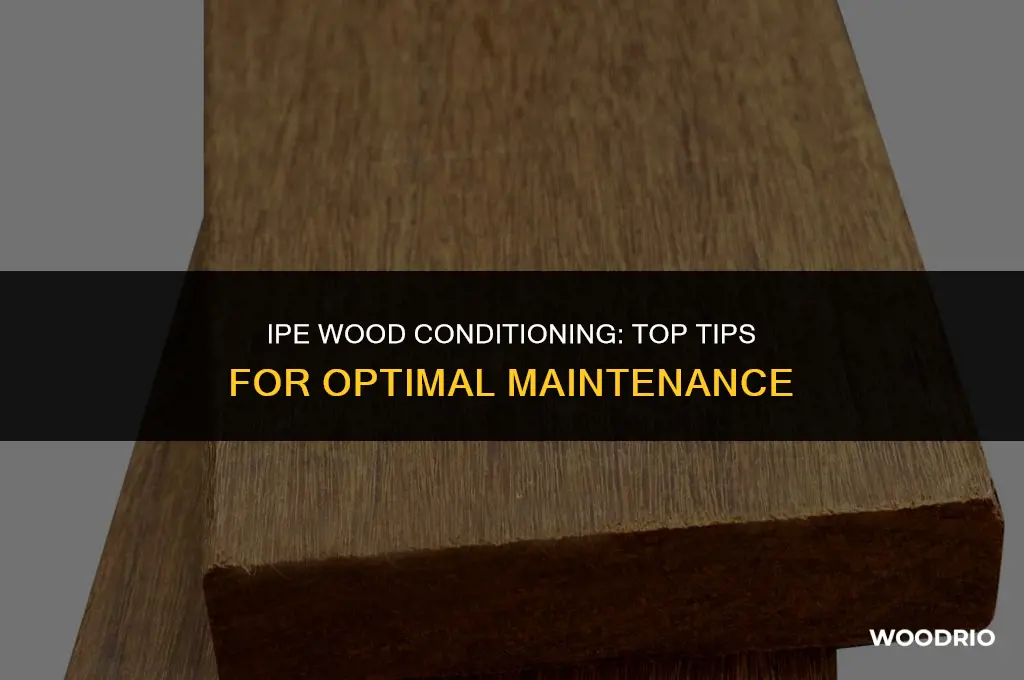 what is best to condition for ipe wood