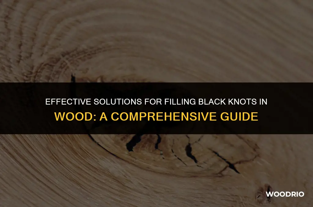 what is best to fill black knots in wood