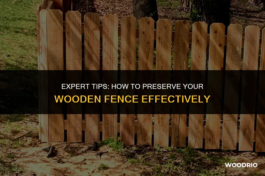 what is best to preserve a wooden fence
