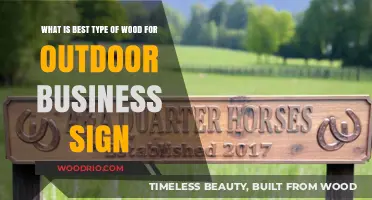 Choosing the Perfect Wood for Your Outdoor Business Sign: A Guide