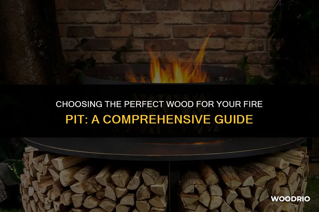 what is best wood for fire pit