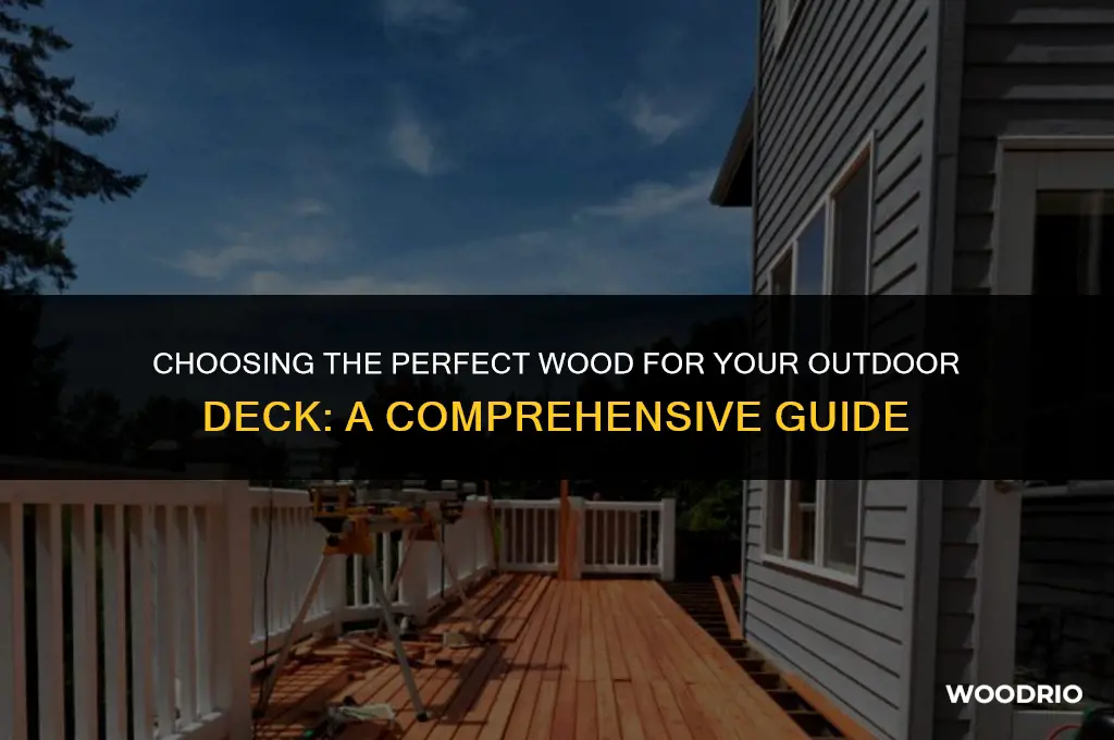 what is best wood for outdoor deck