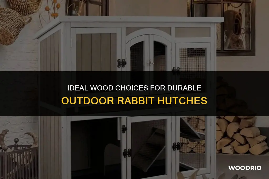 what is best wood for outdoor rabbit hutch