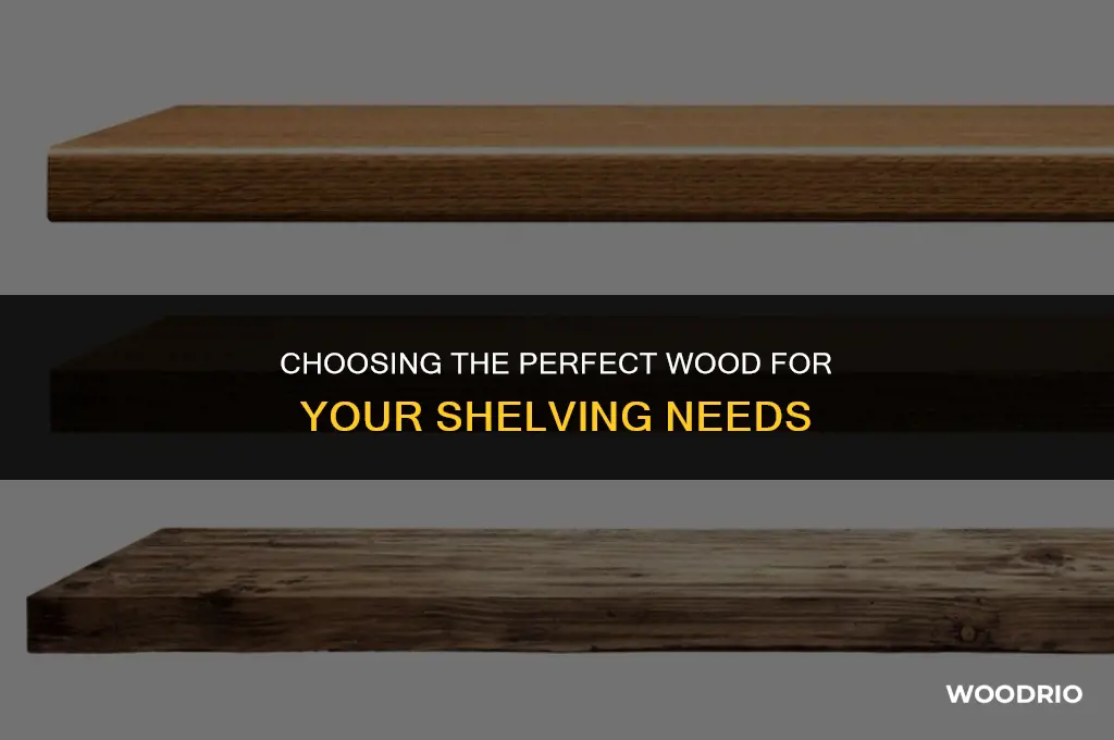 what is best wood for shelving