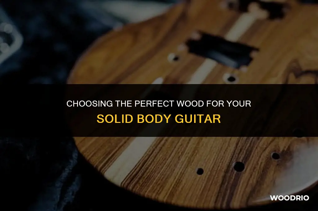 what is best wood for solid body guitar