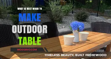Top Durable Woods for Crafting Long-Lasting Outdoor Tables