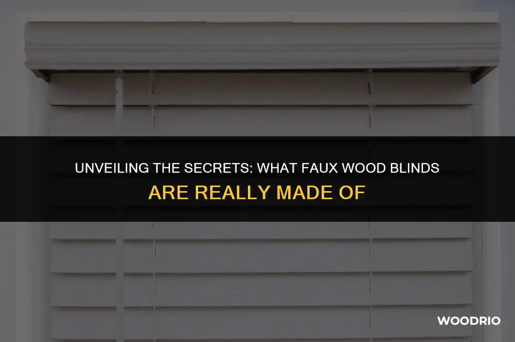 what is faux wood blinds made of