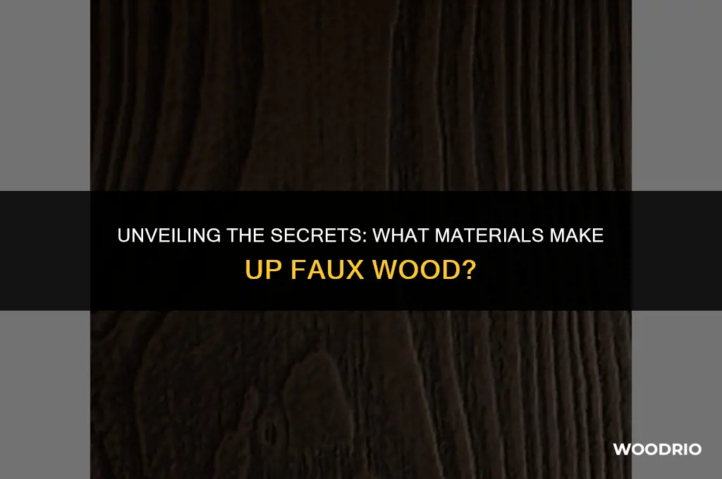 what is faux wood made of