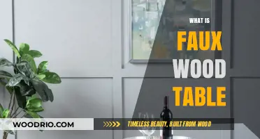 Discover the Charm of Faux Wood Tables: A Stylish Alternative